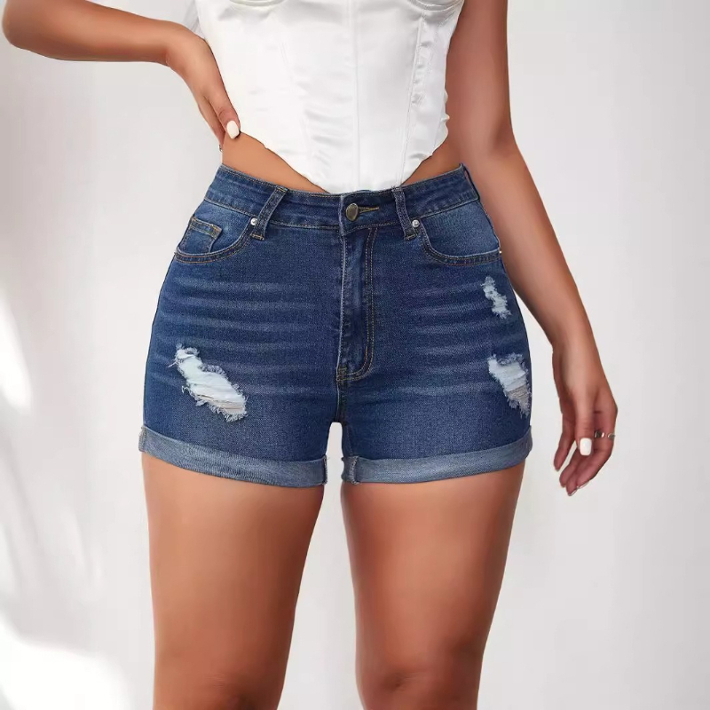 Jeans Wanita Celana Pinggang T - Skinny Jeans Ripped ulasan dan harga